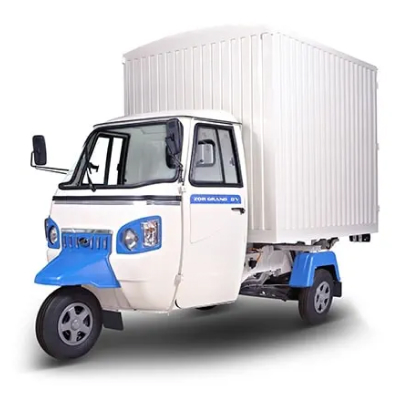 Back view of Mahindra - ZOR Grand DV Plus
